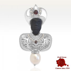 Blackamoor Brooch Silver 2
