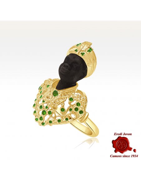 Ring with Venetian Blackamoor gold Ring with Venetian Blackamoor gold
