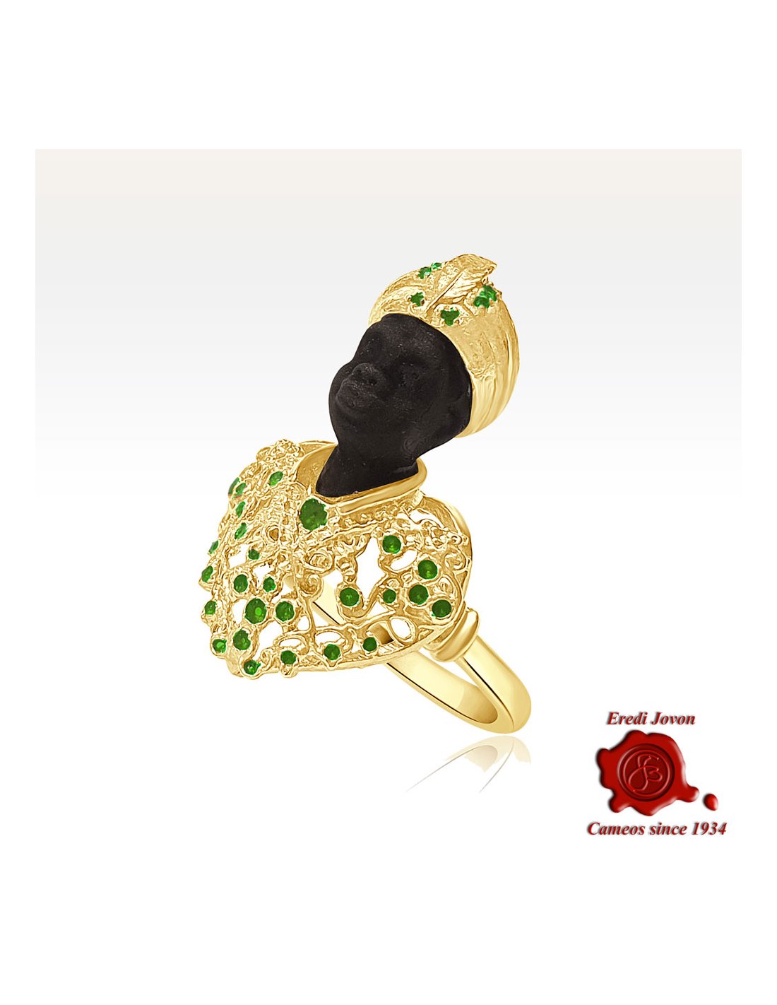 Ring with Venetian Blackamoor gold Ring with Venetian Blackamoor gold