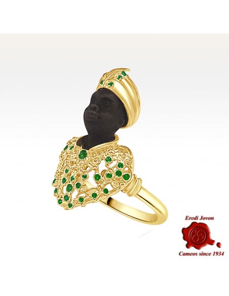 Ring with Venetian Blackamoor in Gold Ring with Venetian Blackamoor in Gold