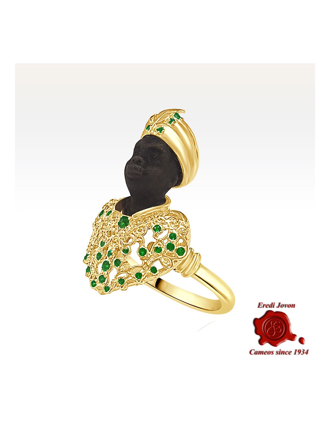 Ring with Venetian Blackamoor in Gold Ring with Venetian Blackamoor in Gold