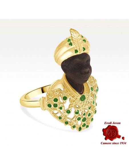 Ring with Antique Blackamoor Ring with Antique Blackamoor