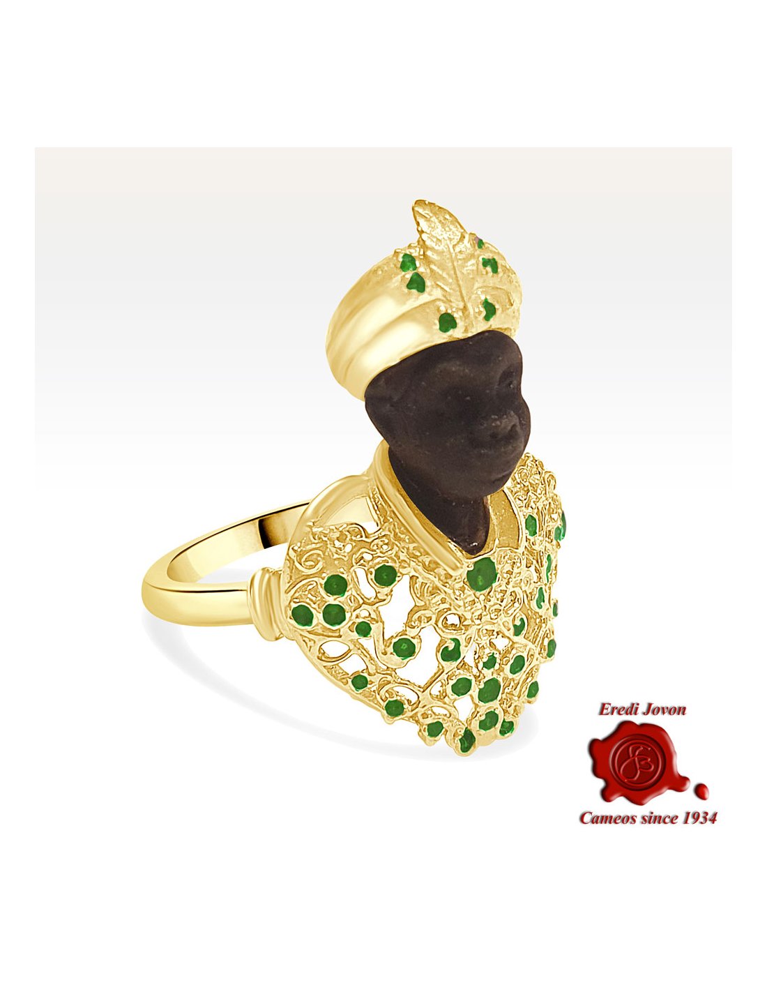 Ring with Antique Blackamoor Ring with Antique Blackamoor