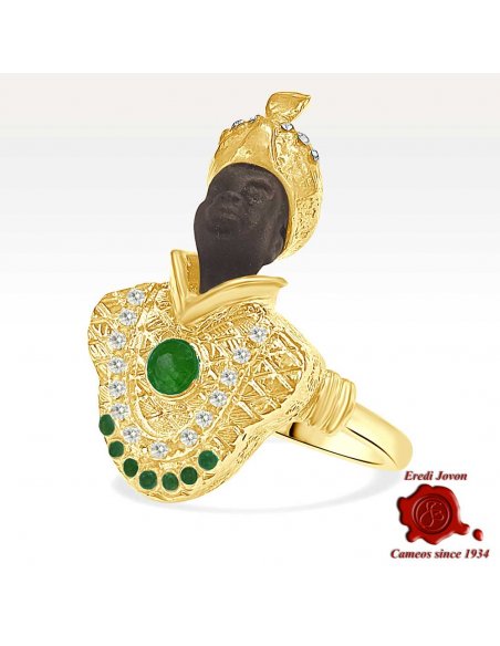 Moor Ring with Emeralds