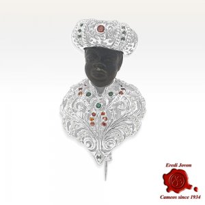 Spilla Moretto veneziano Argento | Leone d'Oriente