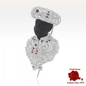 Blackamoor Brooch Jewelry Silver | Lion of the East 2
