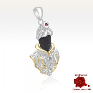 Blackamoor Pendant Silver... 2
