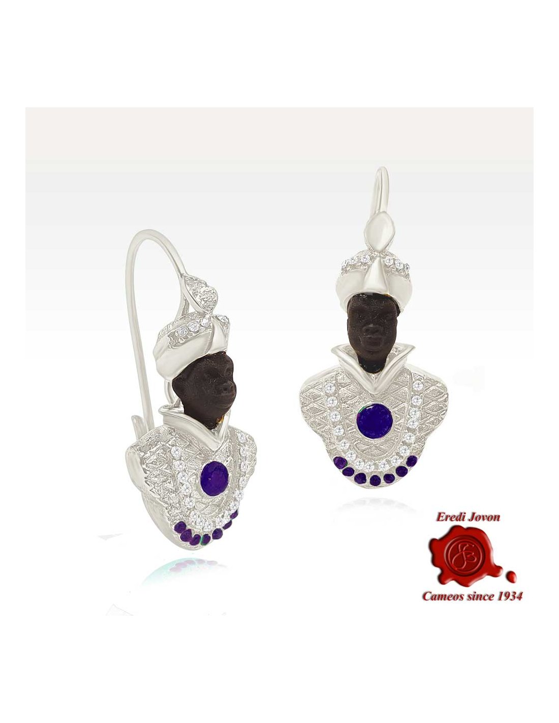 Silver Blackamoor Earrings | Venetian Nocturne Silver Blackamoor Earrings | Venetian Nocturne