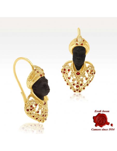 Rare Venetian Moor Earrings Dangle