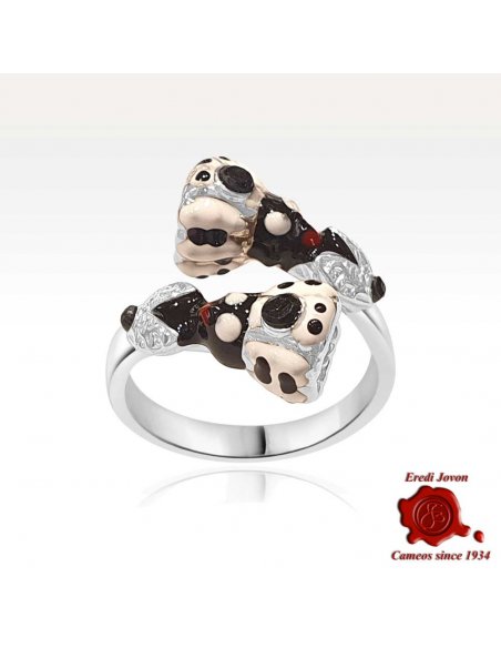 Anello Tradizionale Moretto Istriano Smalti