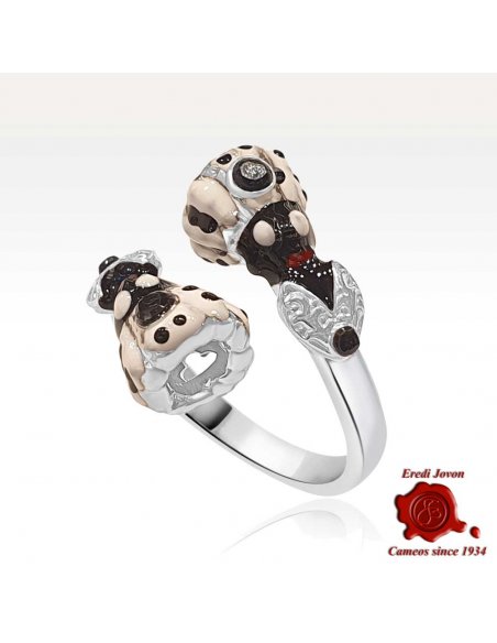 Anello Tradizionale Moretto Smalti a Fuoco