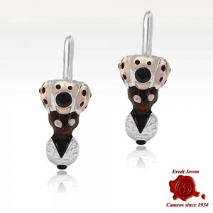 Blackamoor Traditional Earrings in Silver | Adriatic Sapphires 2