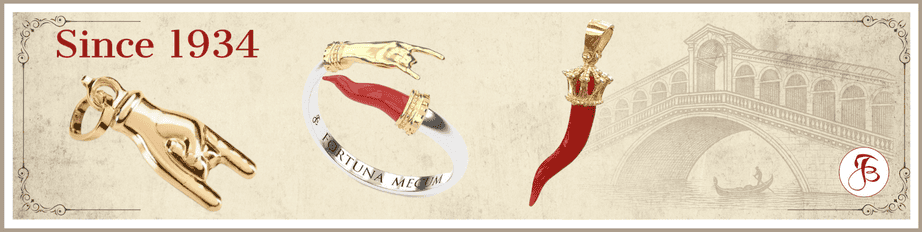 Cornetti Amuleti Talismani Portafortuna in Argento | Eredi Jovon Venezia