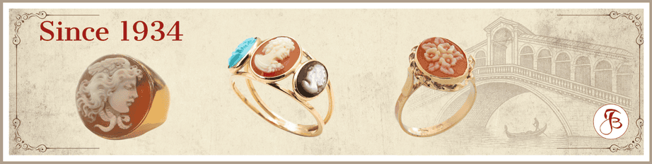 Cameo Rings in Gold | Eredi Jovon Venice